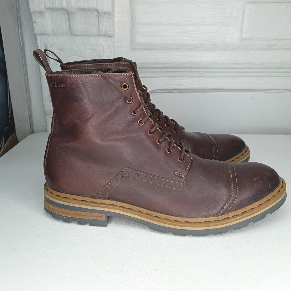 Clarks Dargo Rise Men's Laced Ankle Boots 11.5 Brown